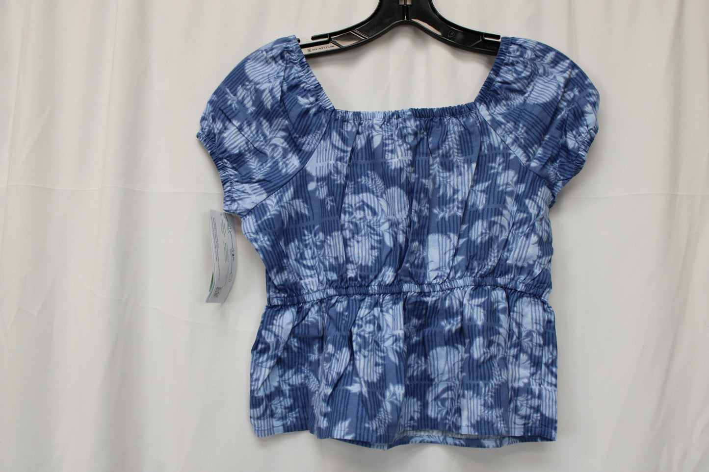 Oshkosh Tropical Two Piece Short Sleeve Set, Blue, Girls 10