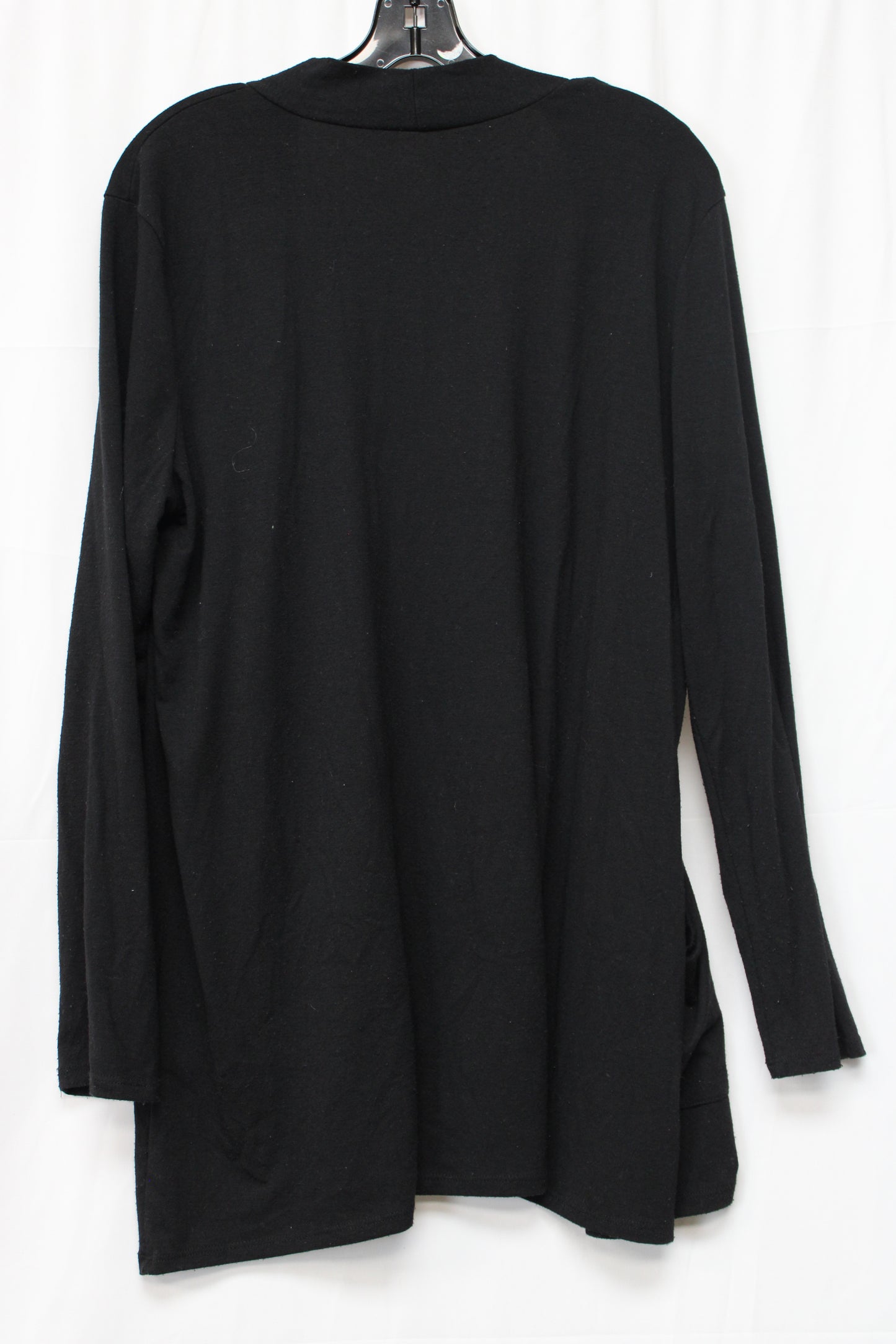 Zenana Premium Long Sleeve Cardigan, Black, Women’s XL