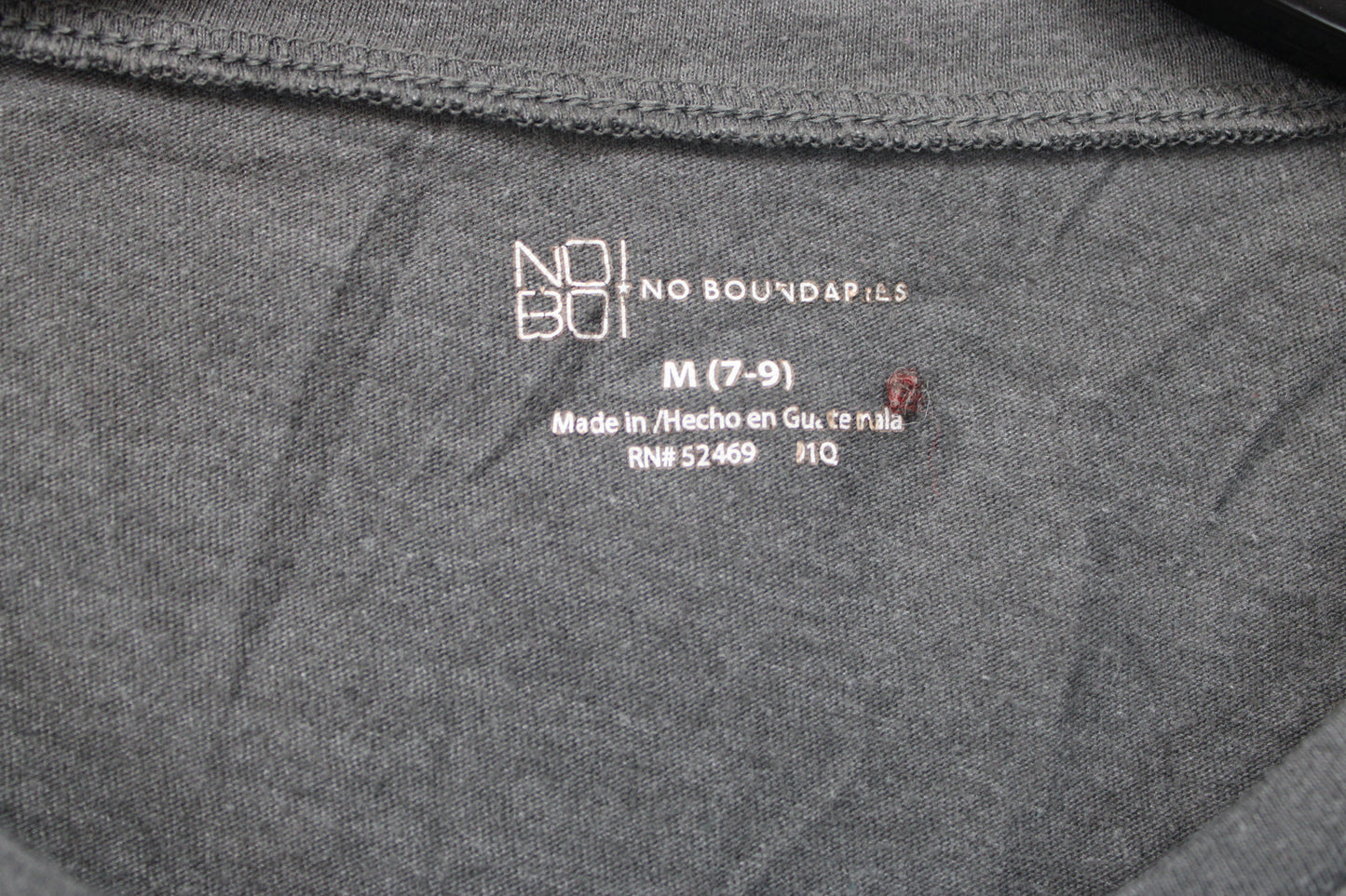 No Boundaries Long Sleeve T-Shirt, Gray, Women’s M