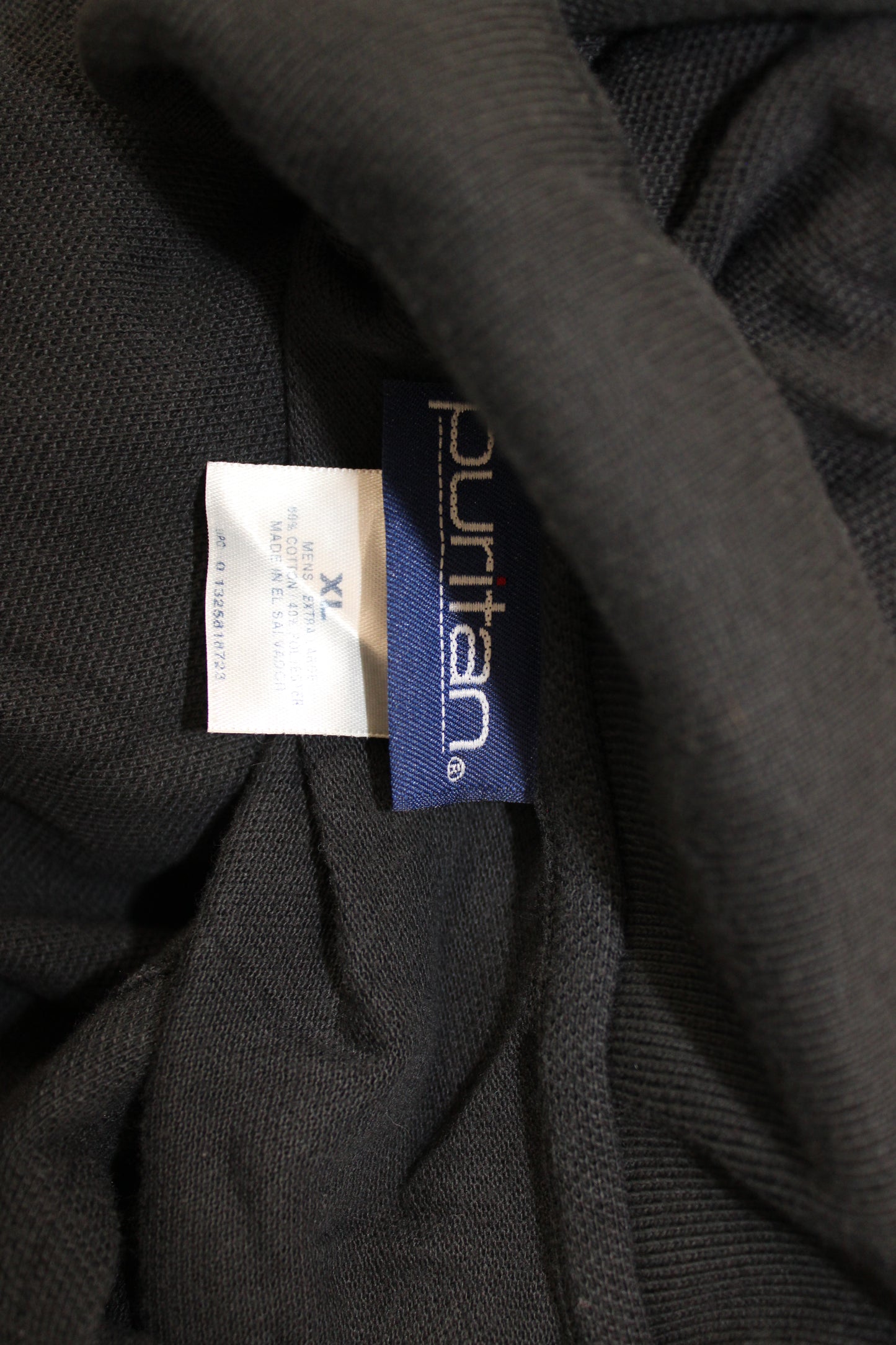 Puritan Athletic Polo Shirt, Black, Men’s XL