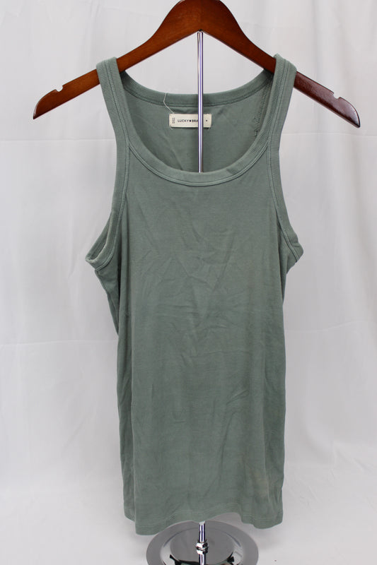 Lucky Brand Olive Tank Top, Women’s M