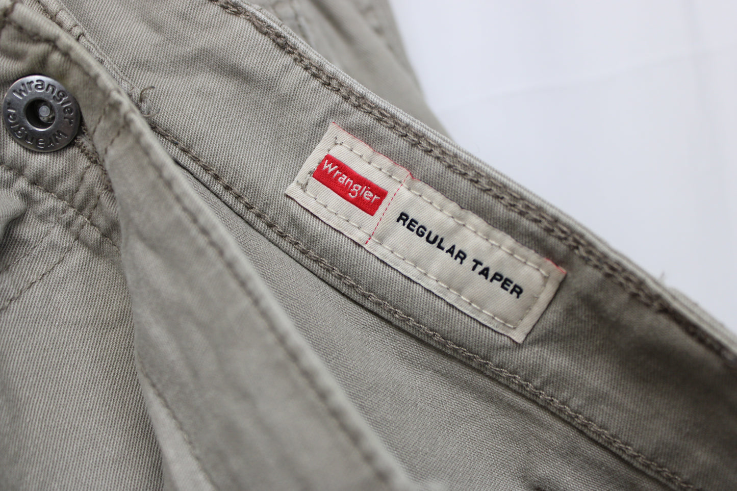 Wrangler Regular Taper Cargo Pants, Beige, Men’s 40/30