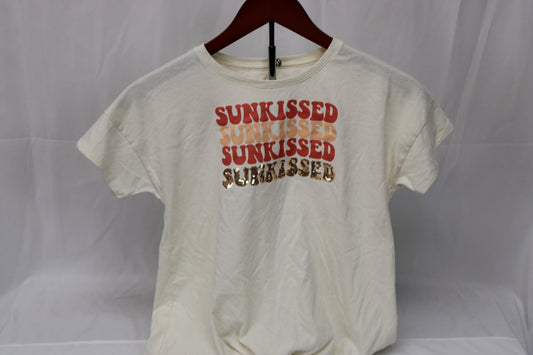 Wonder Nation Sun-kissed sequin shirt, Girls XL 14-16