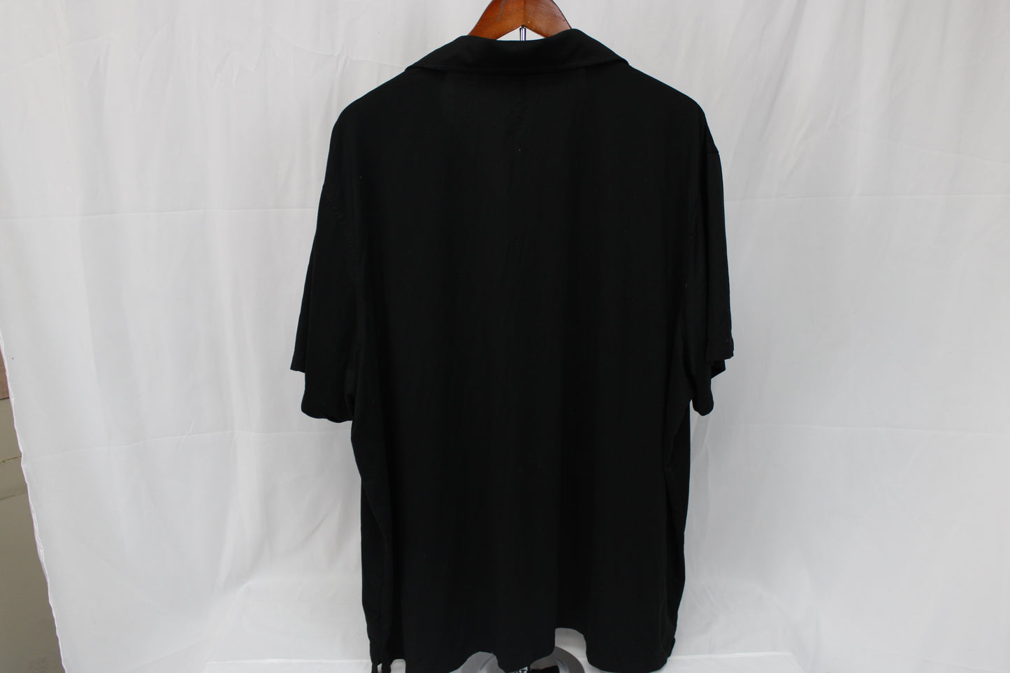 George Short Sleeve Casual Polo, Black, Men’s XXXL