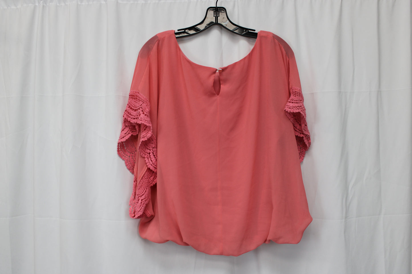 ByXby Short Sleeve Blouse, Pink, Women’s L
