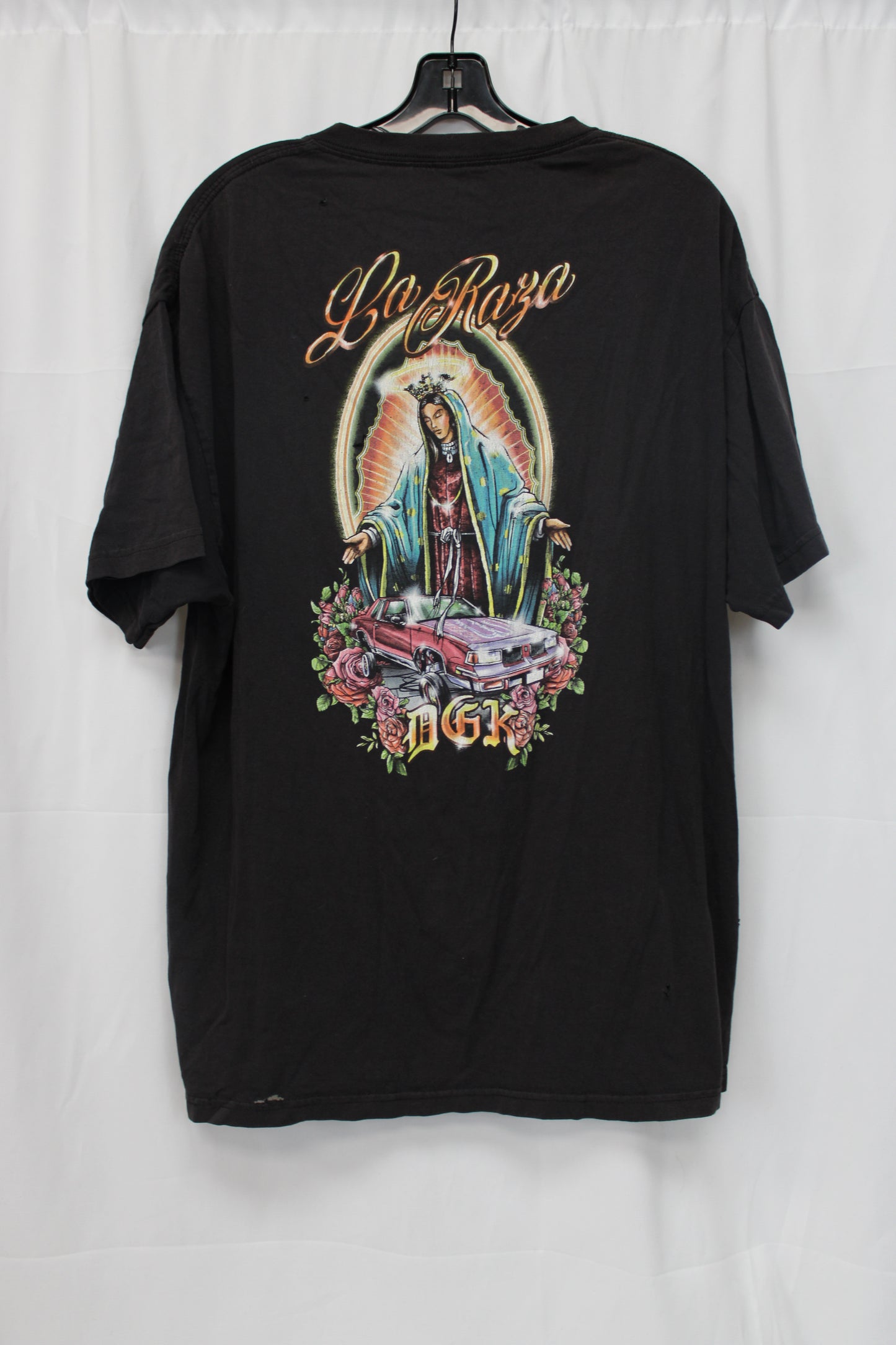 DGK La Raza Short Sleeve T-Shirt, Black, Men’s XL
