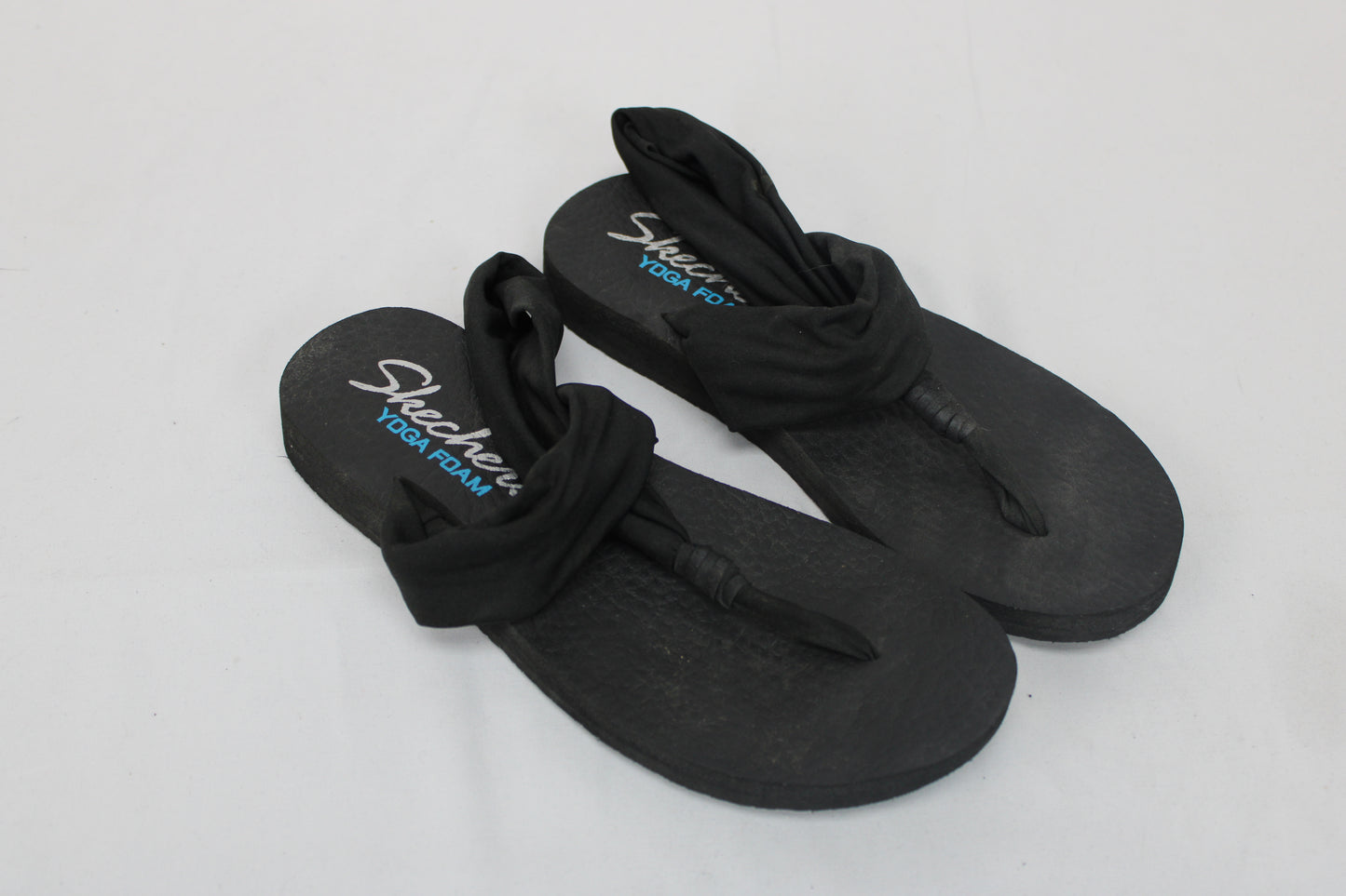Skechers Yoga Foam Sandals, Black, Women’s 10