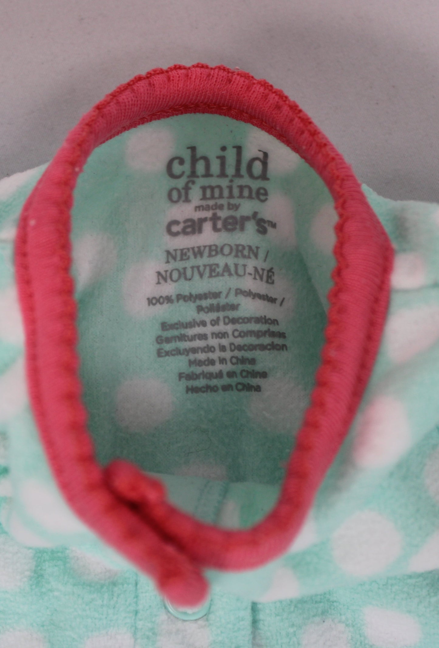 Carter’s Child of Mine Deer Onesie, Blue/Pink, Newborn
