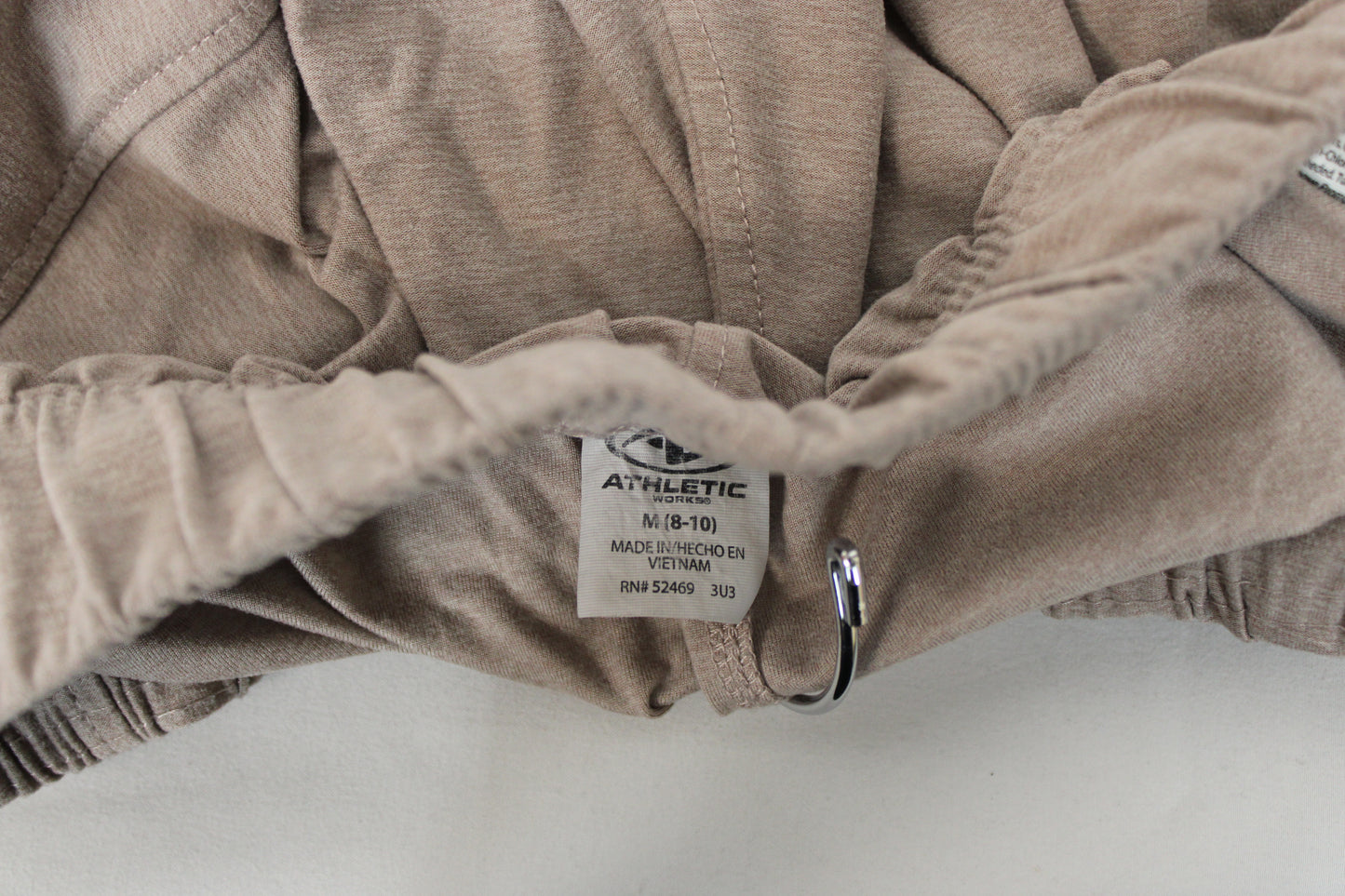Athletic Works Drawstring Shorts, Beige, Women’s M