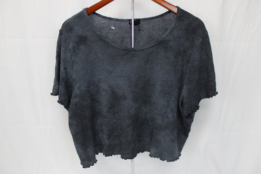 Billabong Knitted Cropped Top, Gray, Women’s L