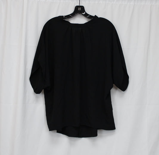 SHIEN Back Tie Blouse, Black, Women’s L