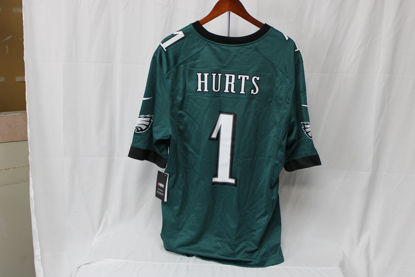 NFL Eagles Hurts Jersey, Mens L