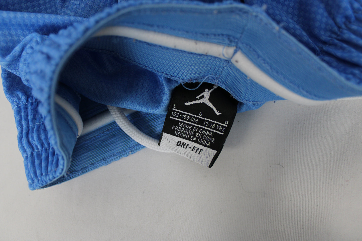 Nike Jordan Dri-Fit Basketball Shorts, Blue/White, Youth L