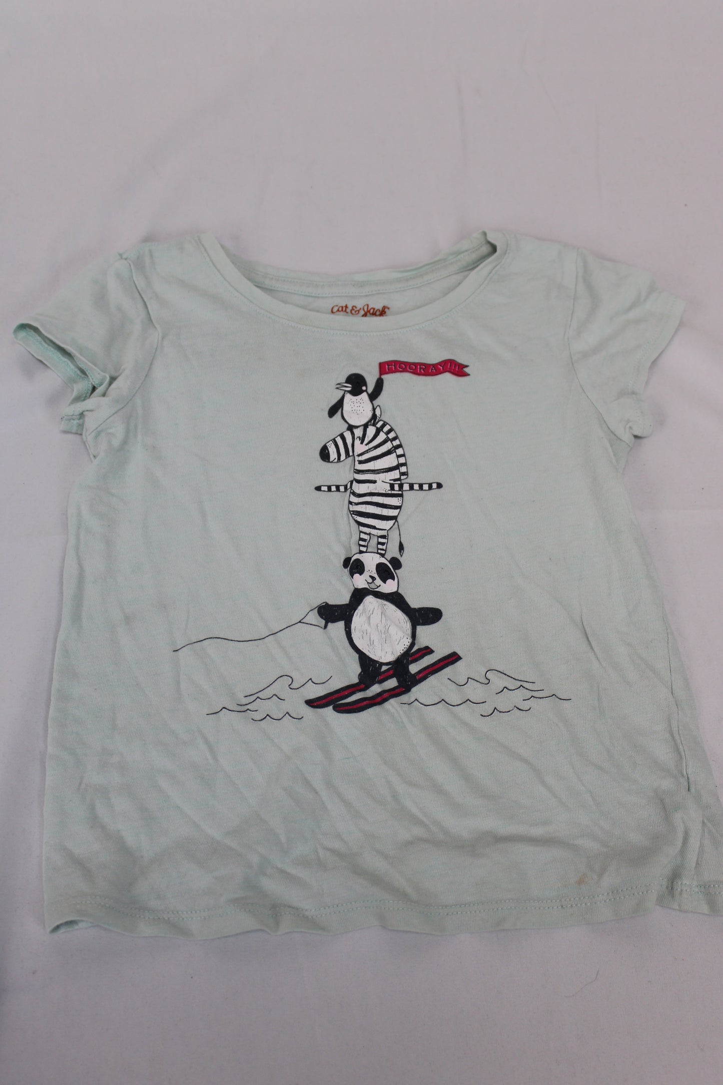 Cat & Jack Short Sleeve Animal T-Shirt, Girls 5T