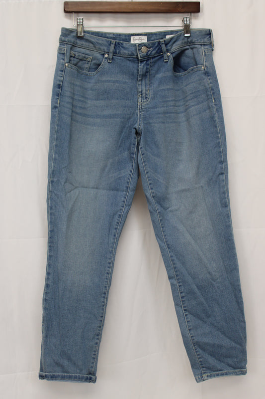 Jessica Simpson Rolled Cropped Skinny Jeans, Lightwash, Women’s 12/31
