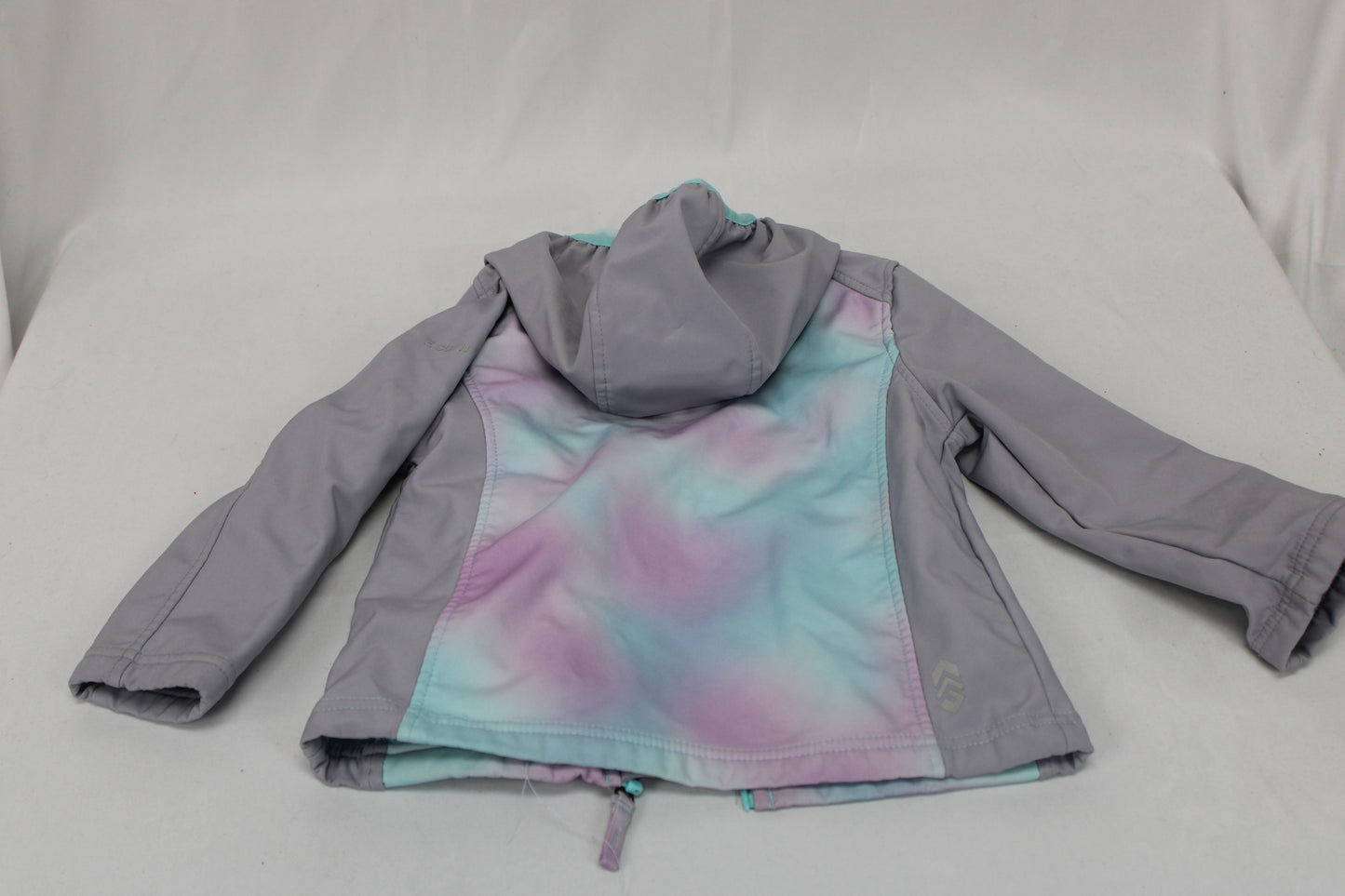 Free Company Tie Dye Winter Jacket, Gray/Blue/Purple, Girls 5/6