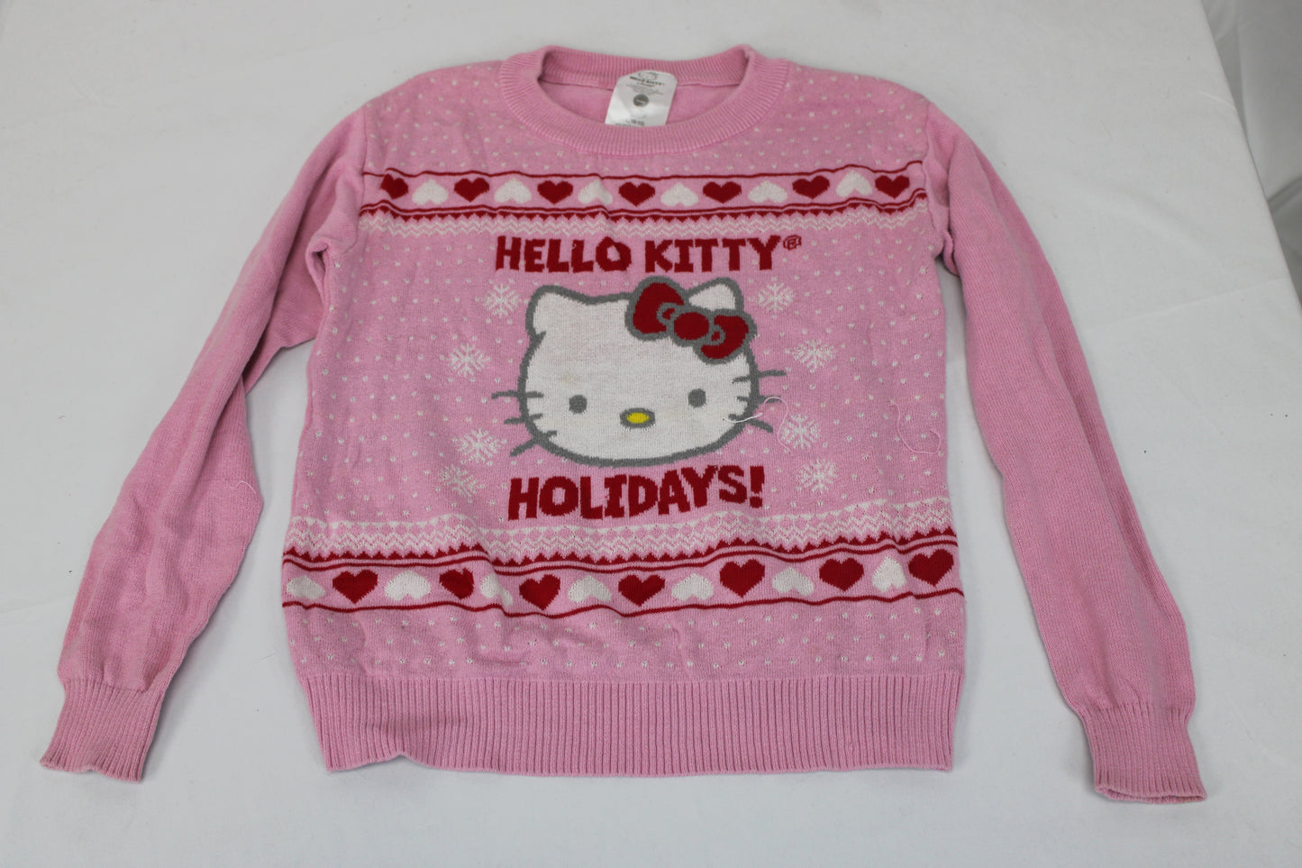 Sanrio Hello Kitty Holidays Long Sleeve Sweater, Pink, Girls L