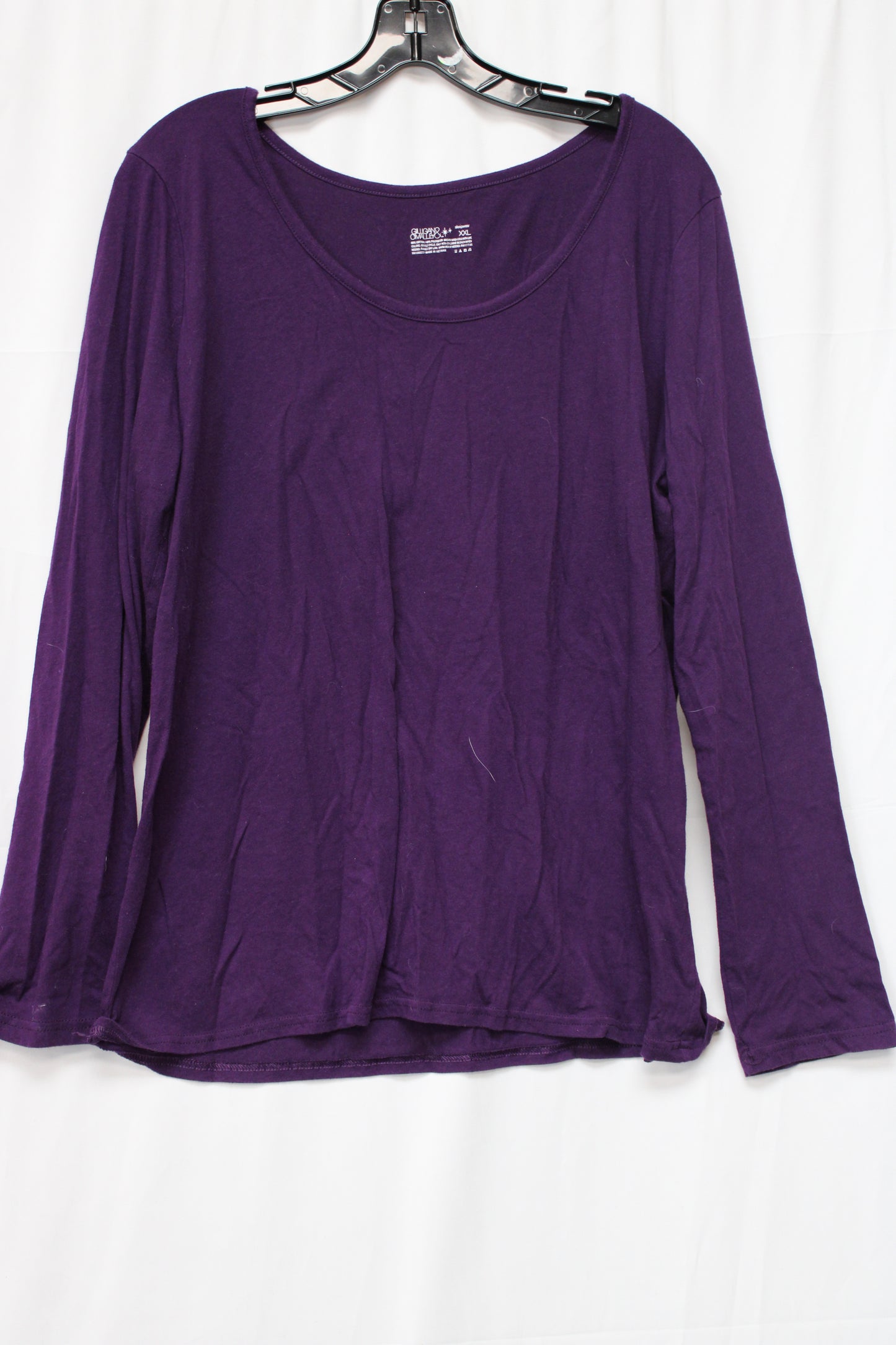 Gilligan & O’Malley Long Sleeve Shirt, Purple, Women’s XXL