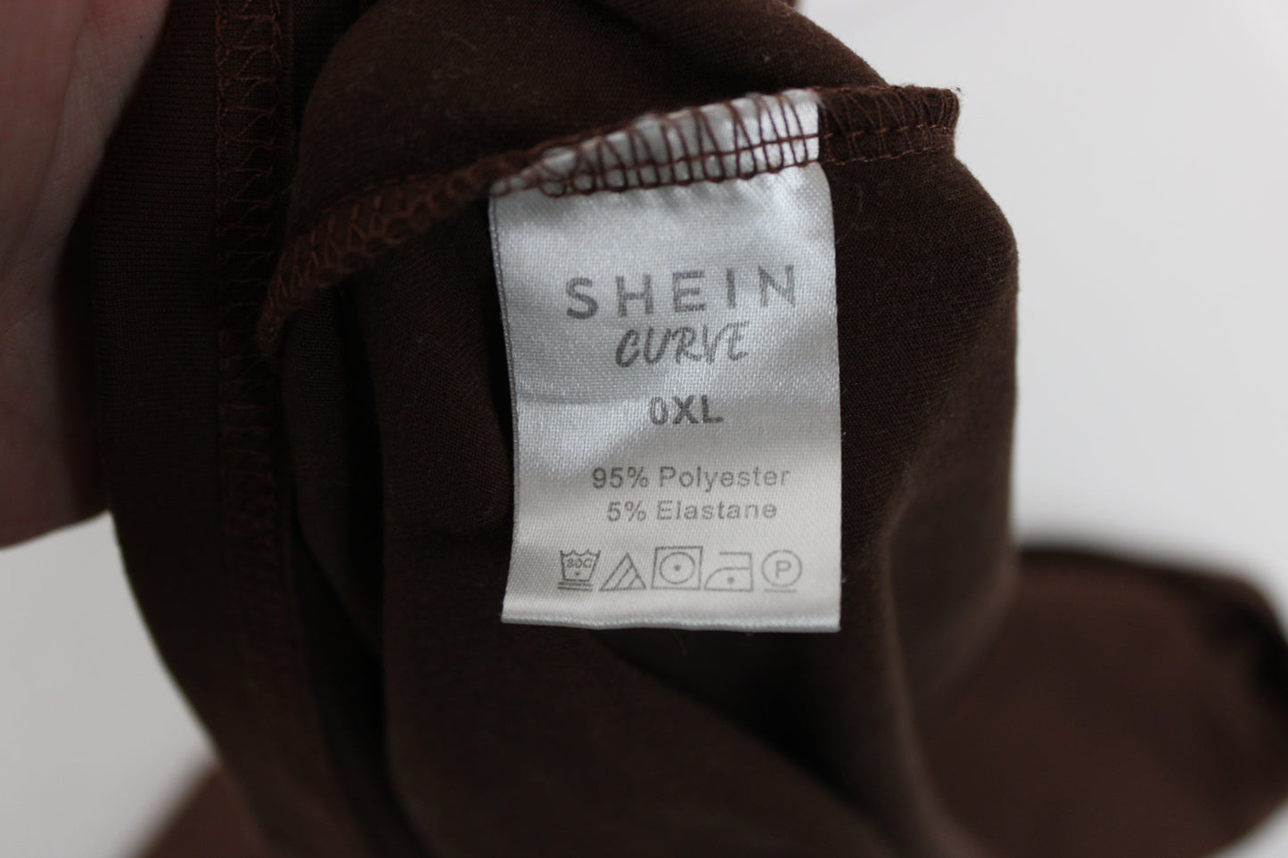 SHIEN Curve I match Energy Short Sleeve T-Shirt, Brown, Women’s XL