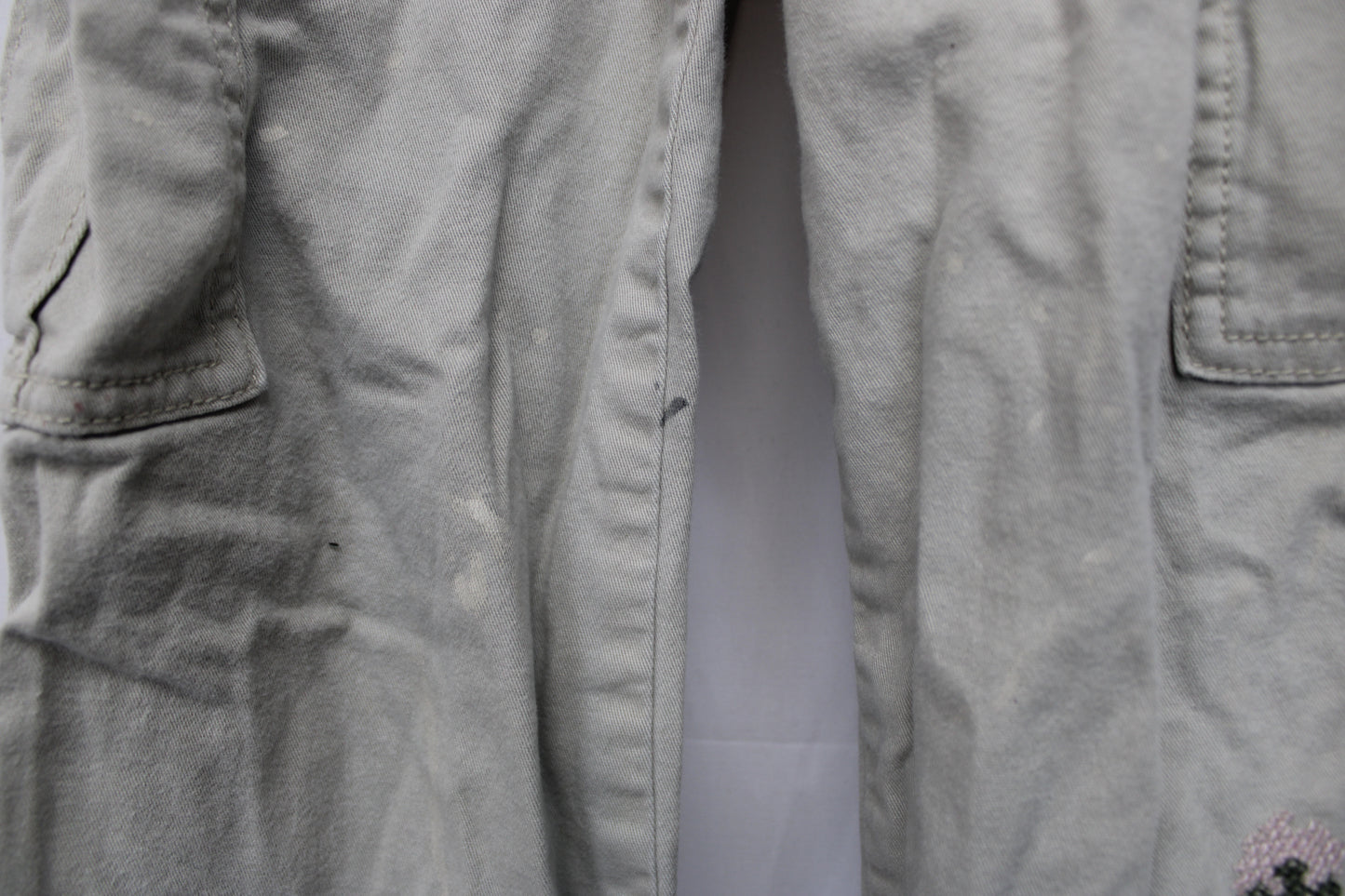 Thereabouts Embroidered Wide Leg Khaki Pants, Youth 7