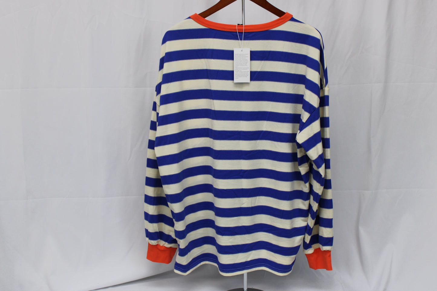 Automet Striped Long Sleeve Shirt, Women’s XL