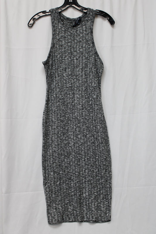 One Clothing Ribbed Tank Top Dress, Gray, Women’s M