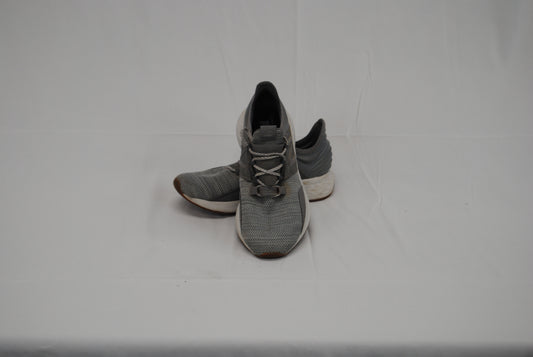 New Balance memory foam trainer, grey/white, youth sz. 2