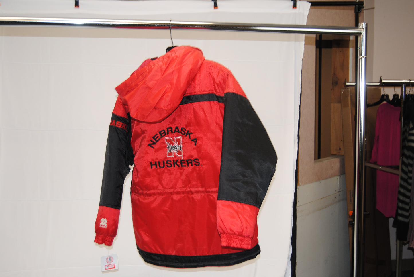 Majestic retro Nebraska Huskers sideline jacket, youth XL