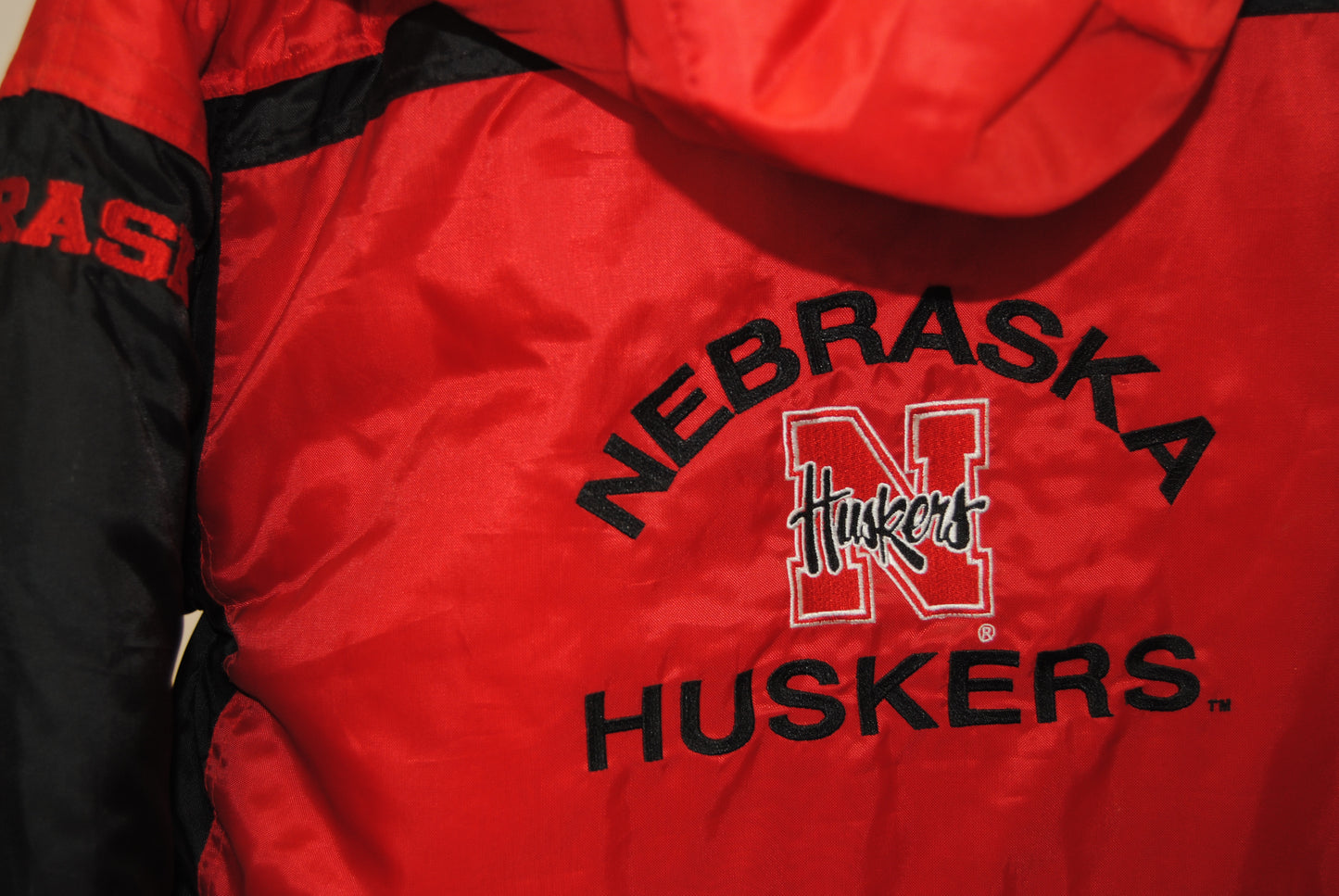 Majestic retro Nebraska Huskers sideline jacket, youth XL