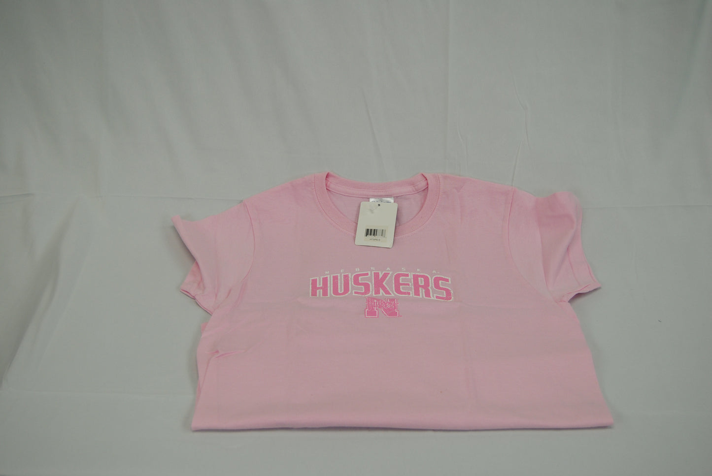 Nebraska Cornhuskers tee shirt, pink, Women's S (new)