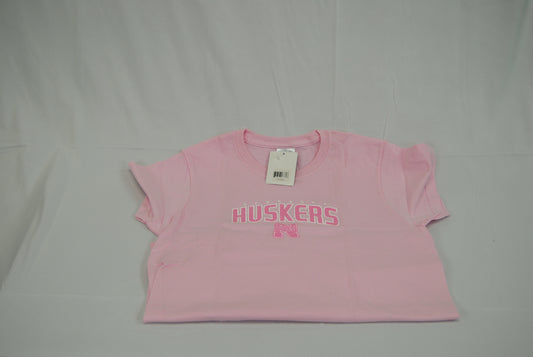 Nebraska Cornhuskers tee shirt, pink, Women's M (new)