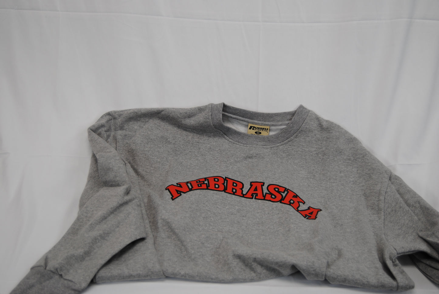 Russell Nebraska Crew Neck sweatshirt, gray, Men's XXXXL (new)