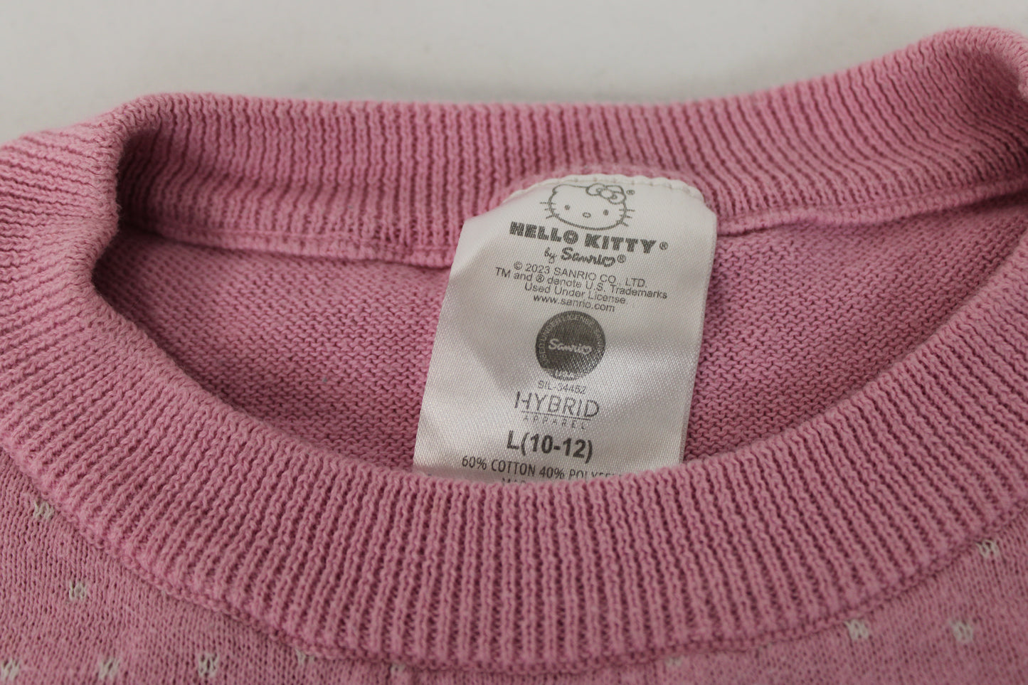 Sanrio Hello Kitty Holidays Long Sleeve Sweater, Pink, Girls L