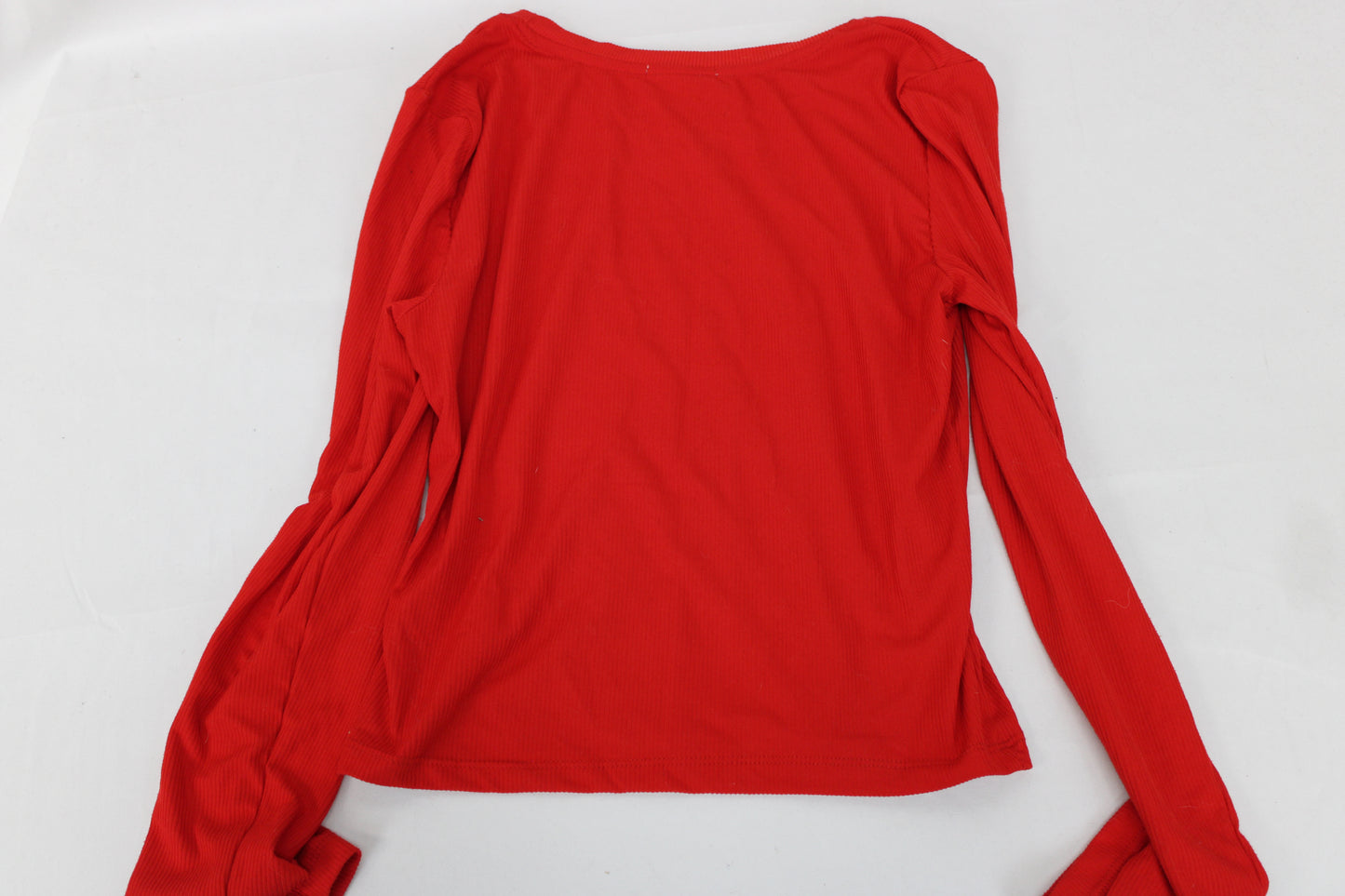 New Love Long Sleeve Bow Shirt, Red, Girls L
