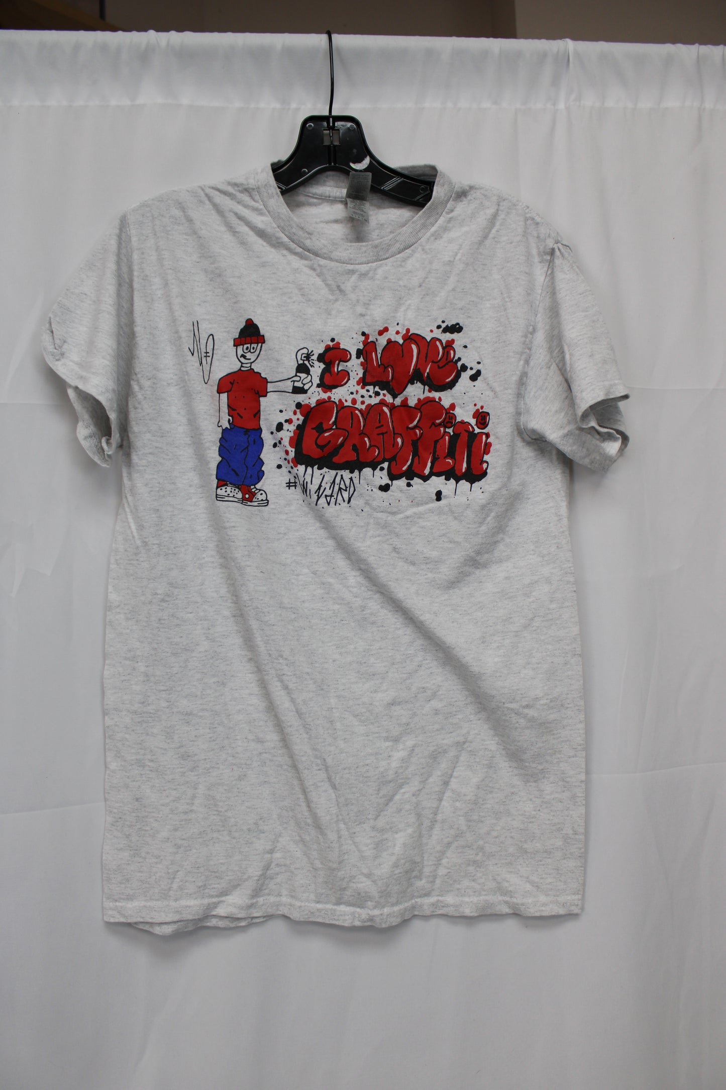 Gildan I Love Graffiti T-Shirt, Gray, Men’s S