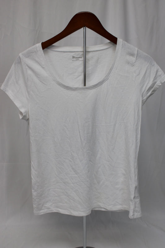 No Boundaries Everyday White T-Shirt, Women’s L