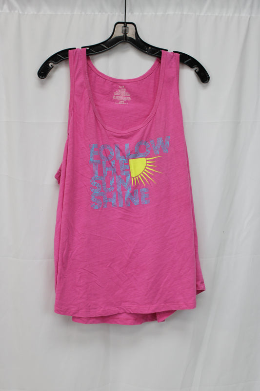 Secret Treasures Follow the Sunshine Tank Top, Pink, Women’s XXL
