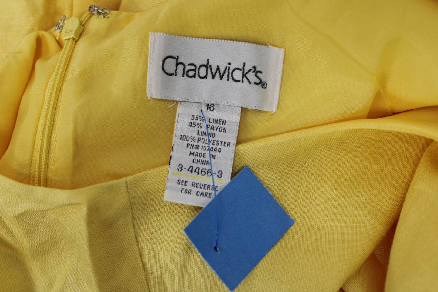 Chadwick’s Sleeveless Dress, Yellow, Women’s (16)