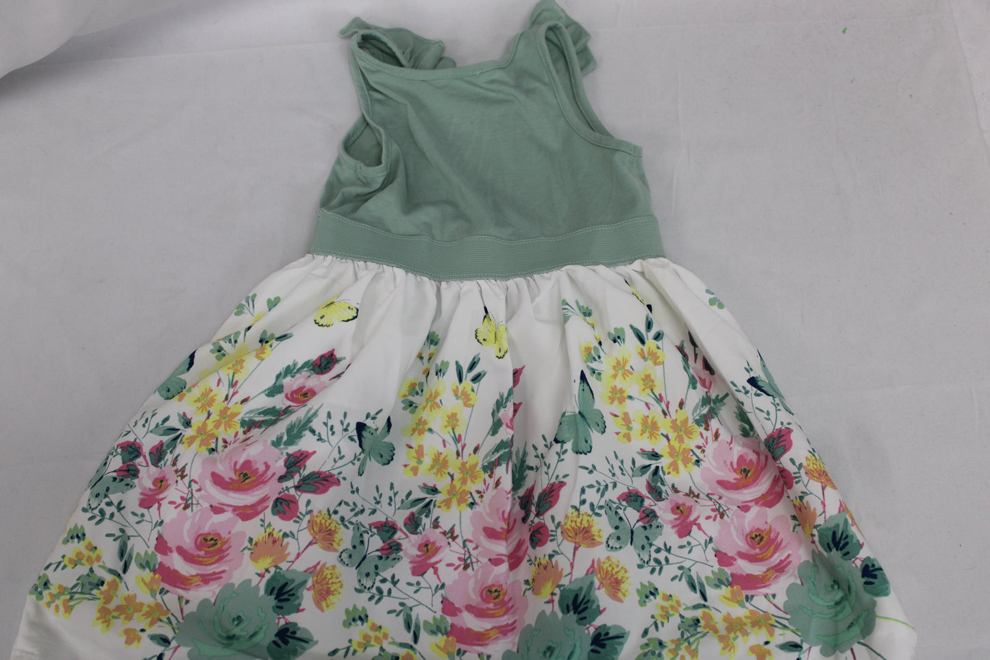Max & Daisy Floral Bow Dress, Green/Multicolor, Girls 5