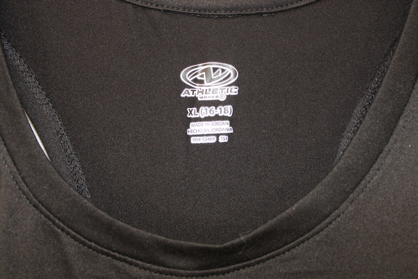 Athletic Works Tank Top, Black, Women’s XL
