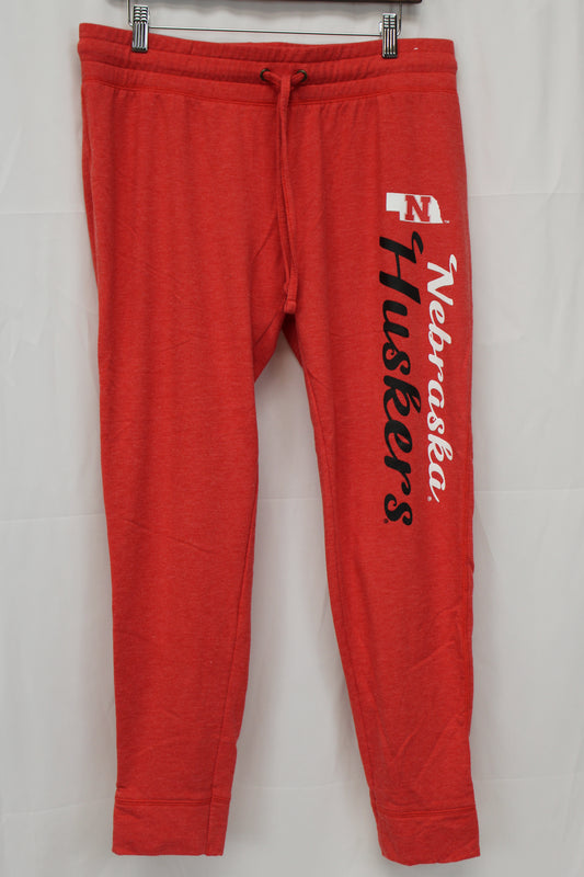 Liv Casual Nebraska Husker Capri Sweatpants, Red, Women’s L
