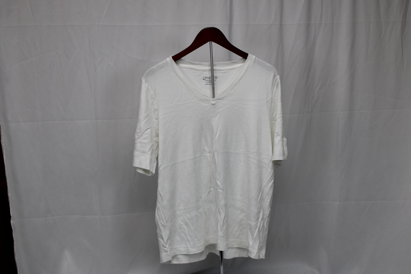 Chico’s Everyday Short Sleeve T-Shirt, White, Women’s S