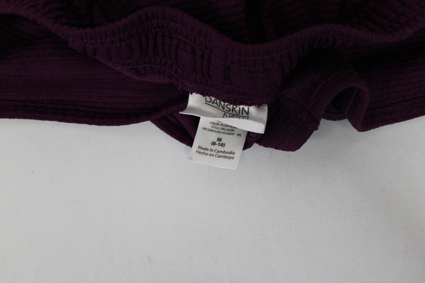 Danskin Athletic Shorts, Purple, Girls M