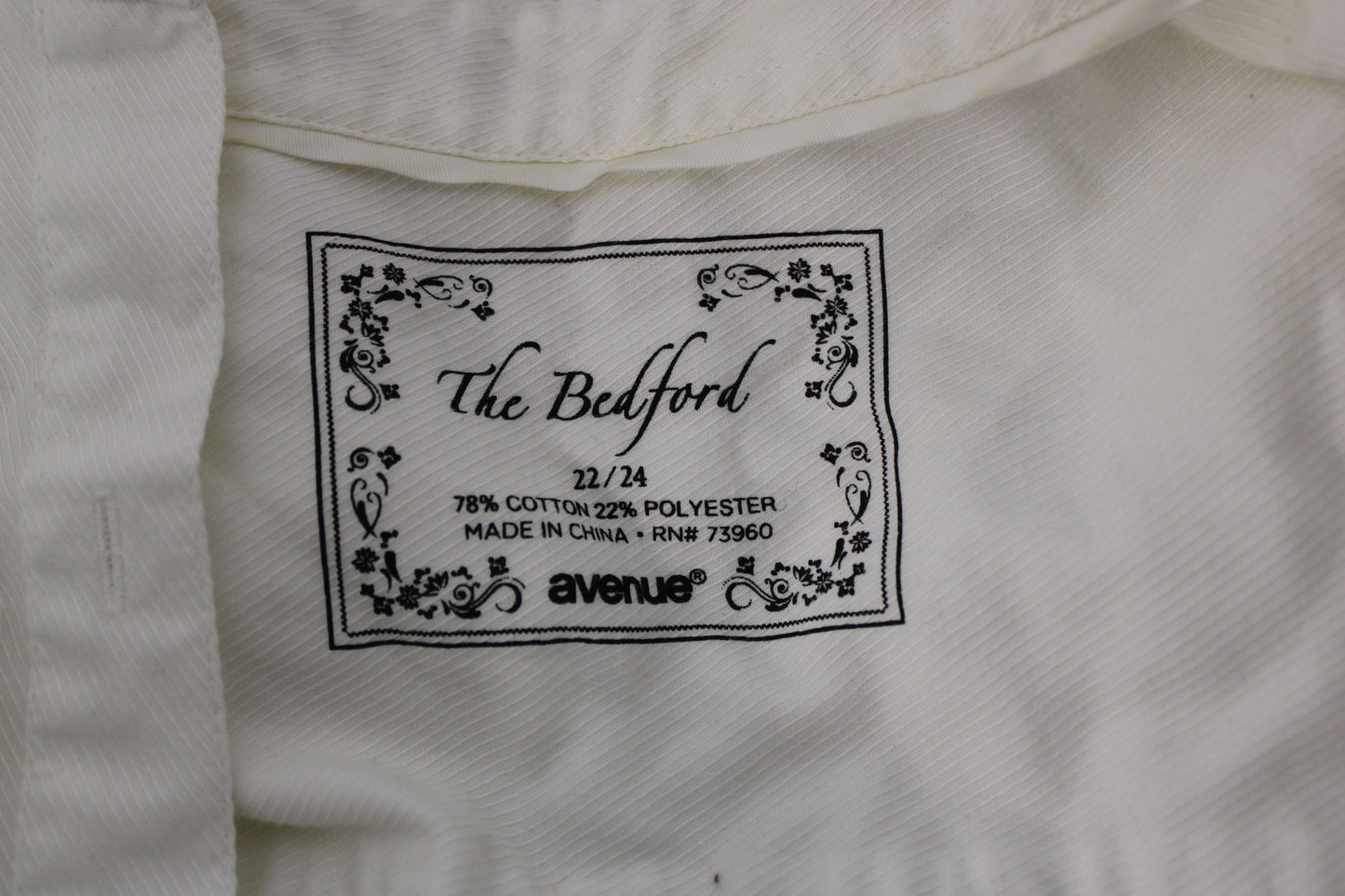 The Bedford Long Sleeve Button Up Shirt, White, Women’s 22/24