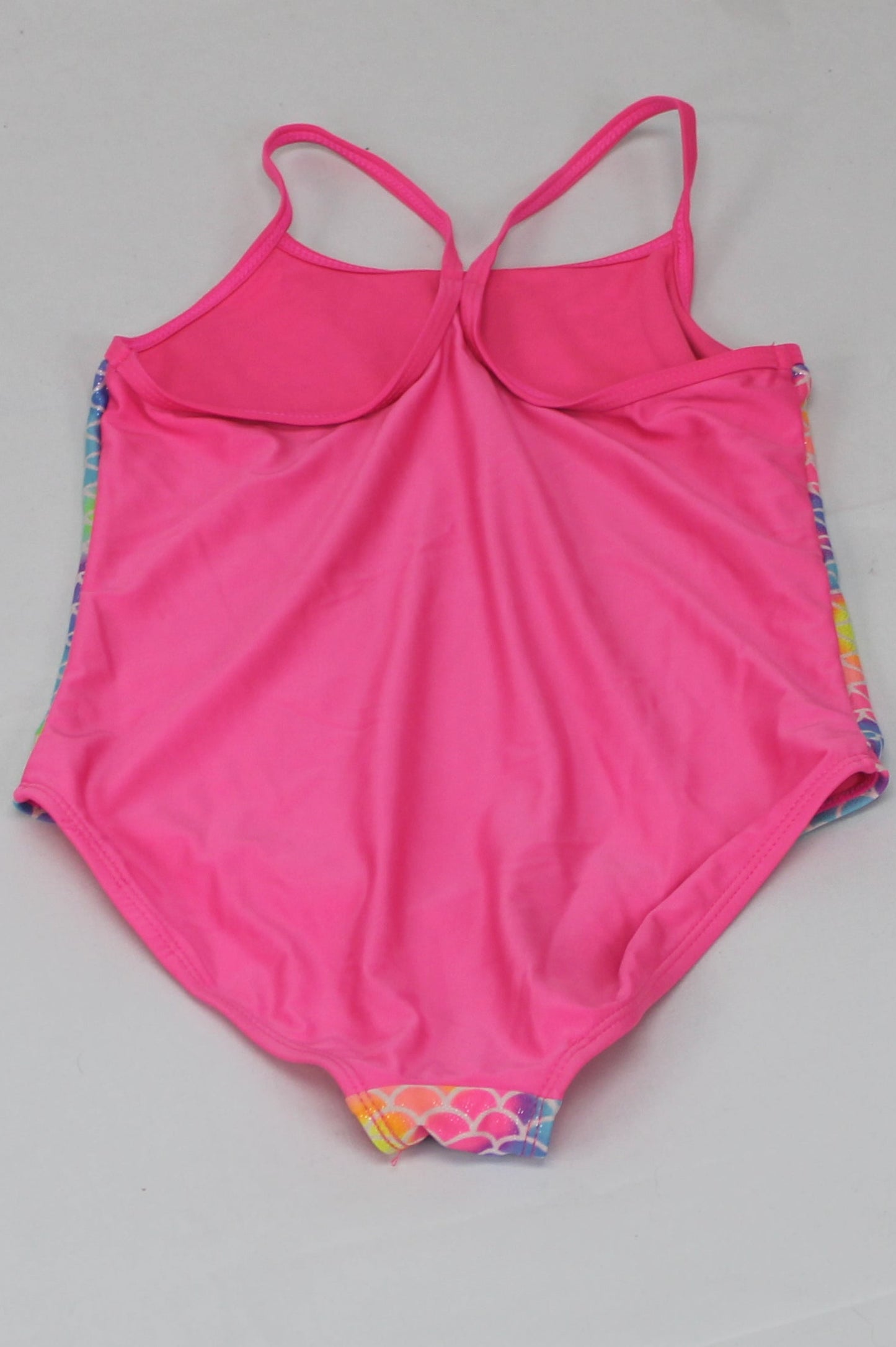 Wonder Nation Multicolor Mermaid Scale One Piece Swimsuit, Girls L