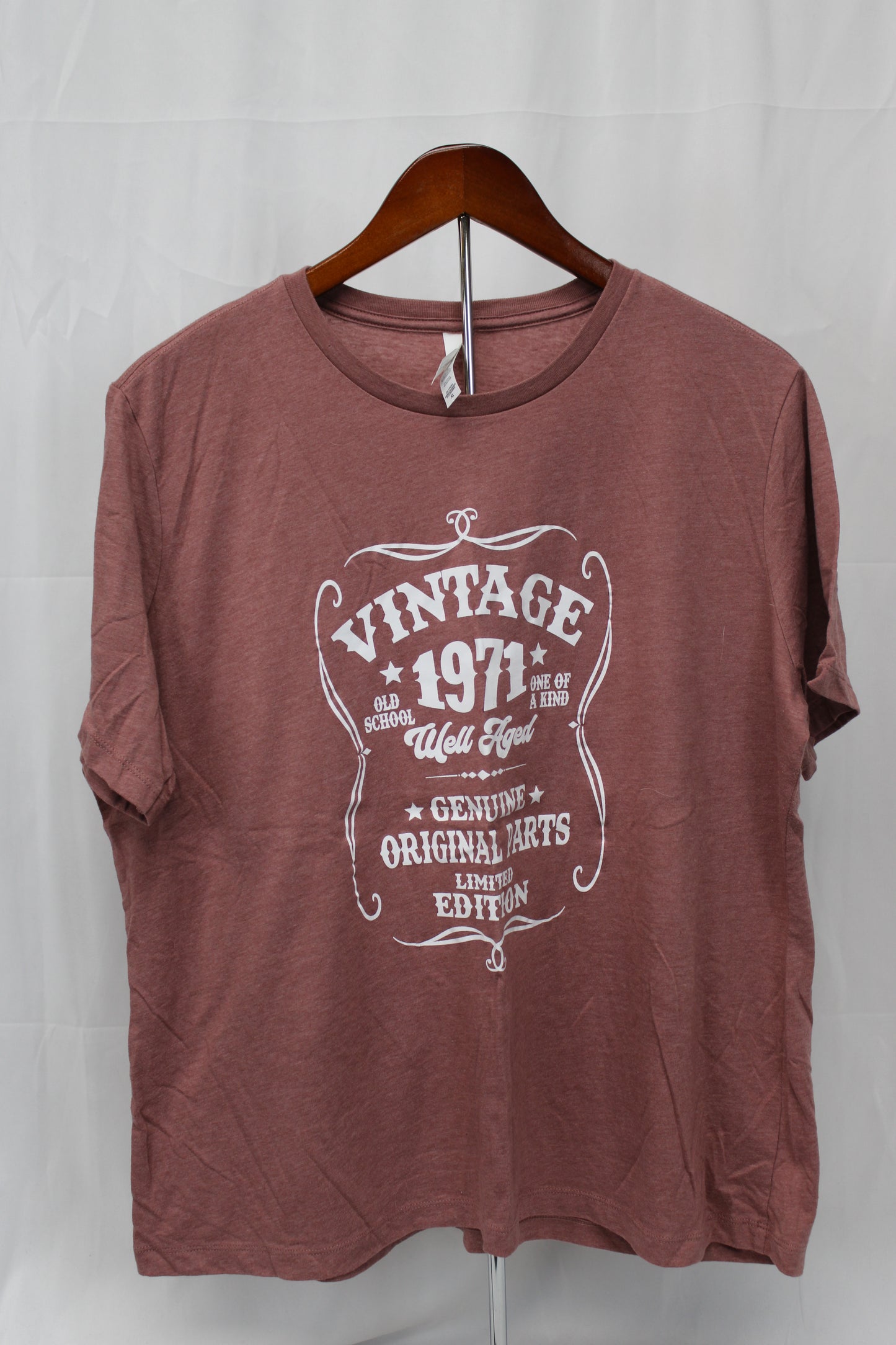 Bella-Canvas Vintage 1971 T-Shirt, Red, Women’s XL