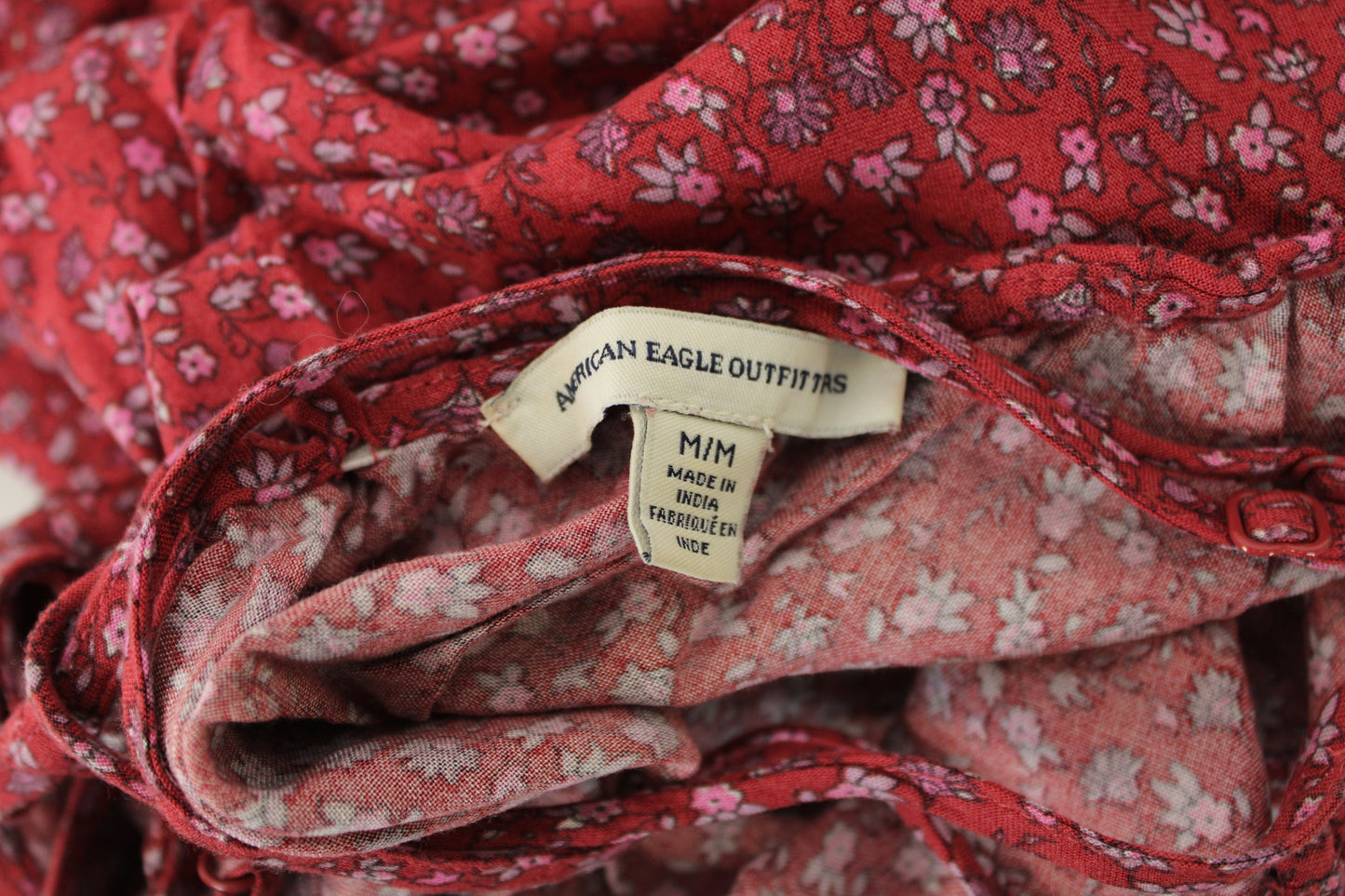American Eagle Outfitters Floral Print Dress, Red, Women’s M