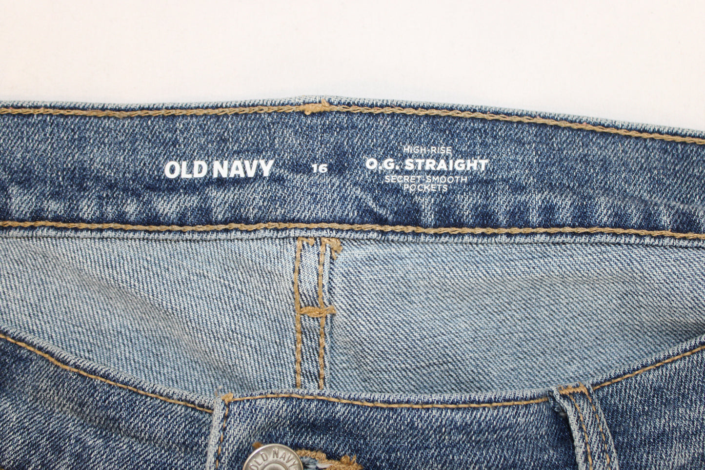 Old Navy O.G. Straight High Rise Jeans, Women’s 16