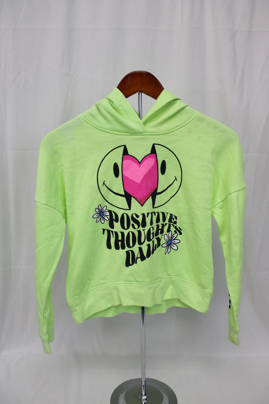 Justice Positive Thoughts Daily Hoodie, Green, Youth M