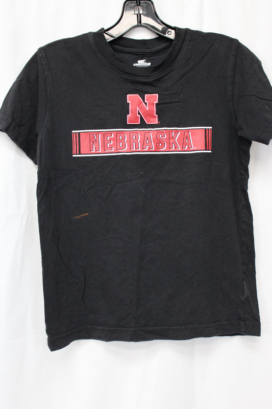 Colosseum Nebraska T-Shirt, Black, Youth M